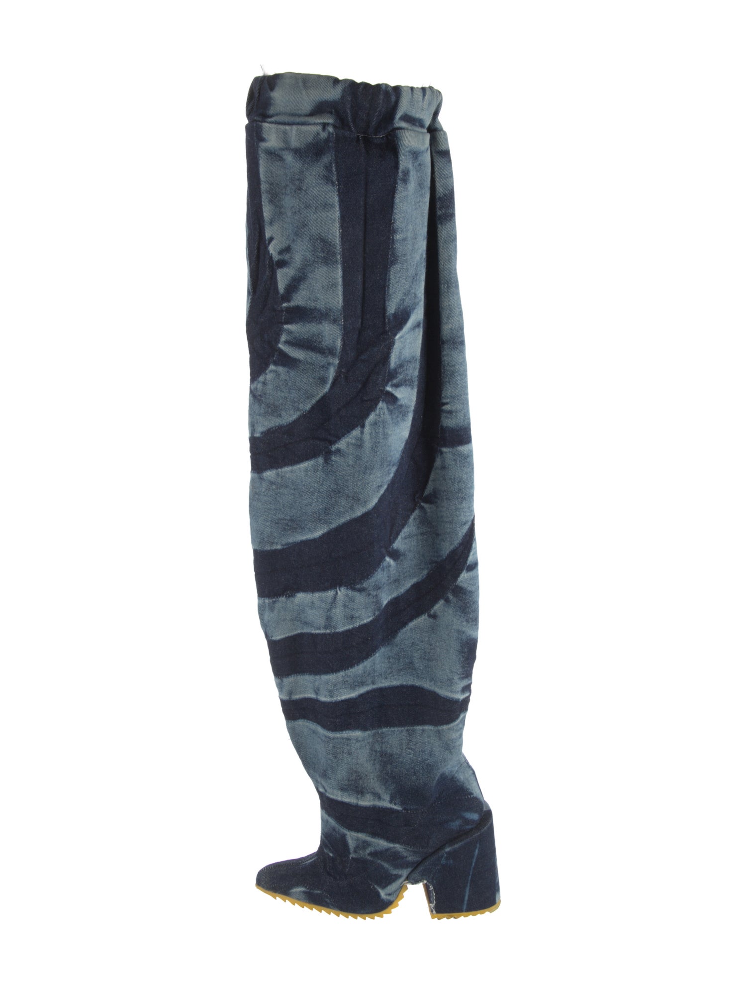 Masha Papova Denim Printed Boots