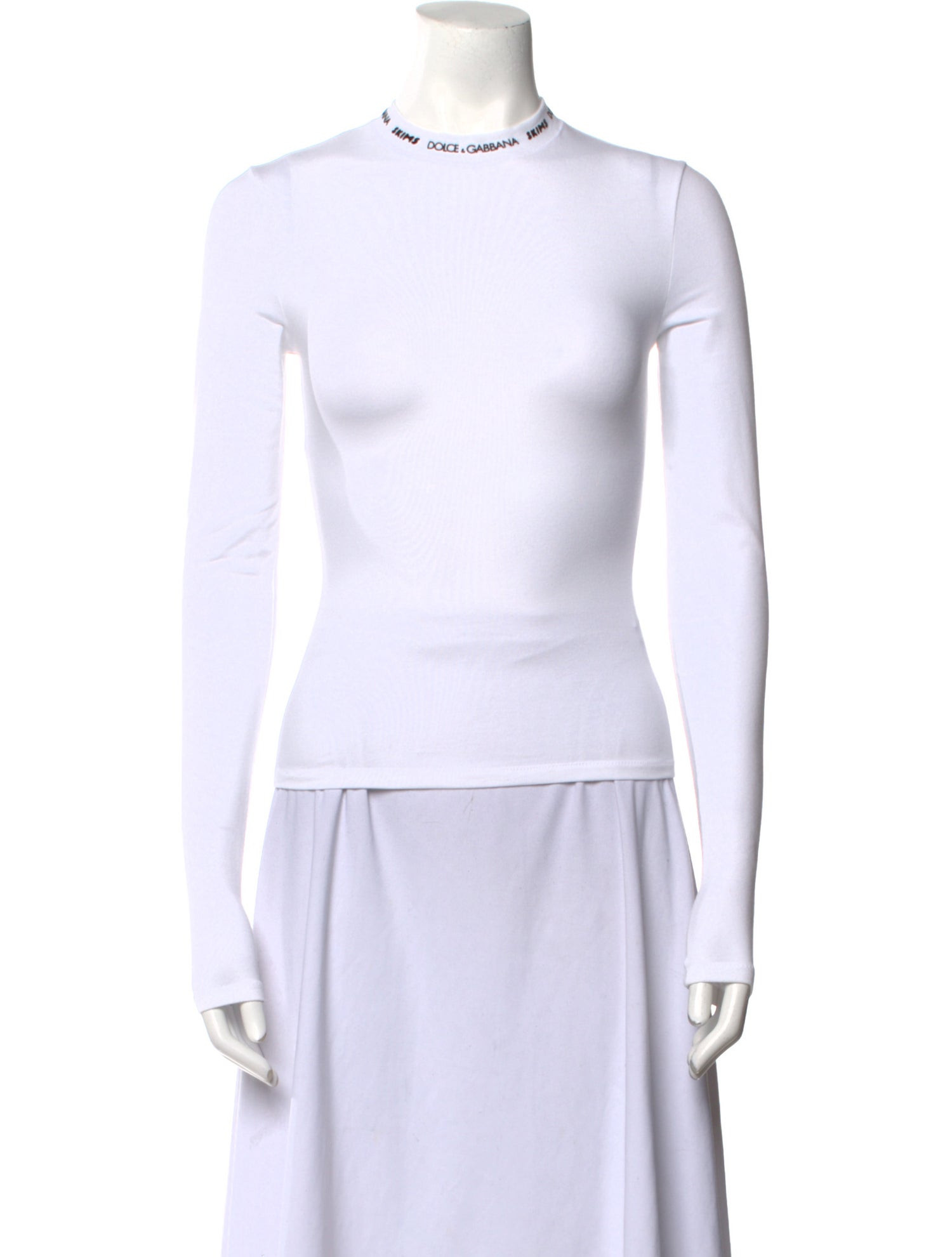 Dolce&Gabbana x Skims Crew Neck Long Sleeve Top