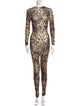 Dolce&Gabbana x Skims Silk Animal Print Jumpsuit