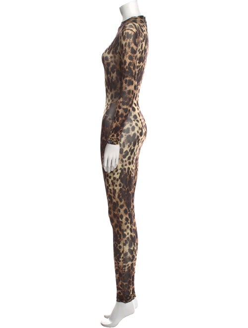 Dolce&Gabbana x Skims Silk Animal Print Jumpsuit