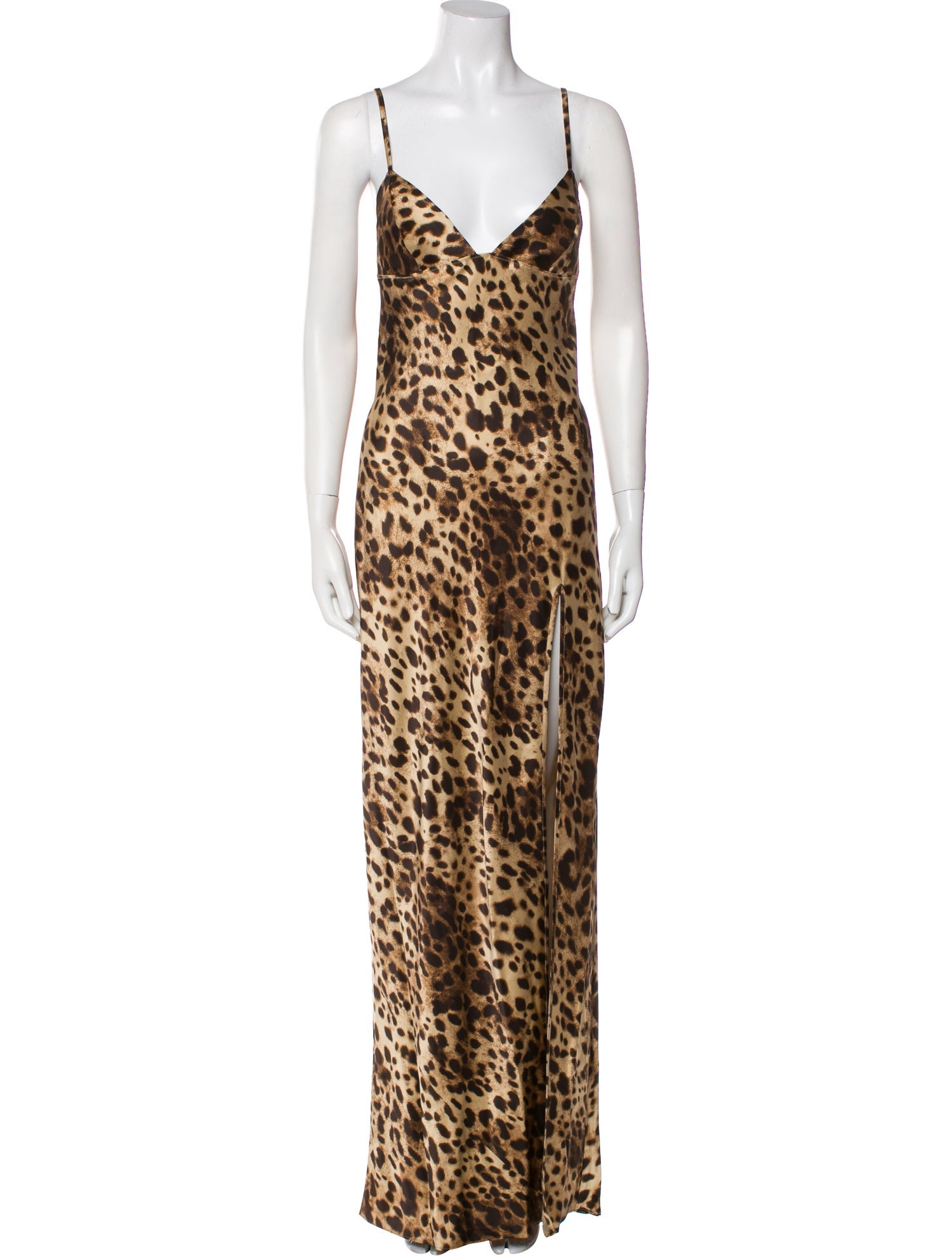Dolce&Gabbana x Skims Silk Animal Print Nightgown