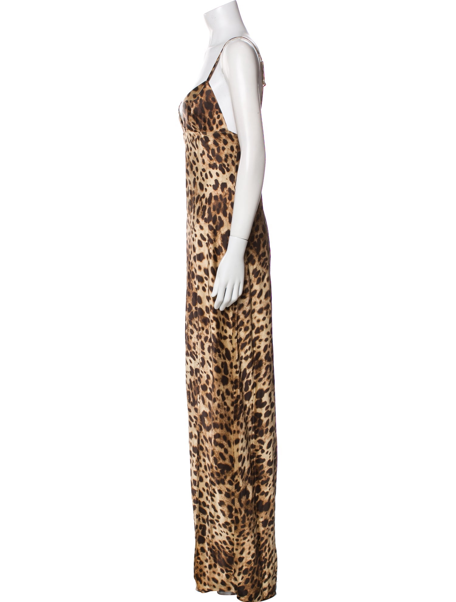 Dolce&Gabbana x Skims Silk Animal Print Nightgown