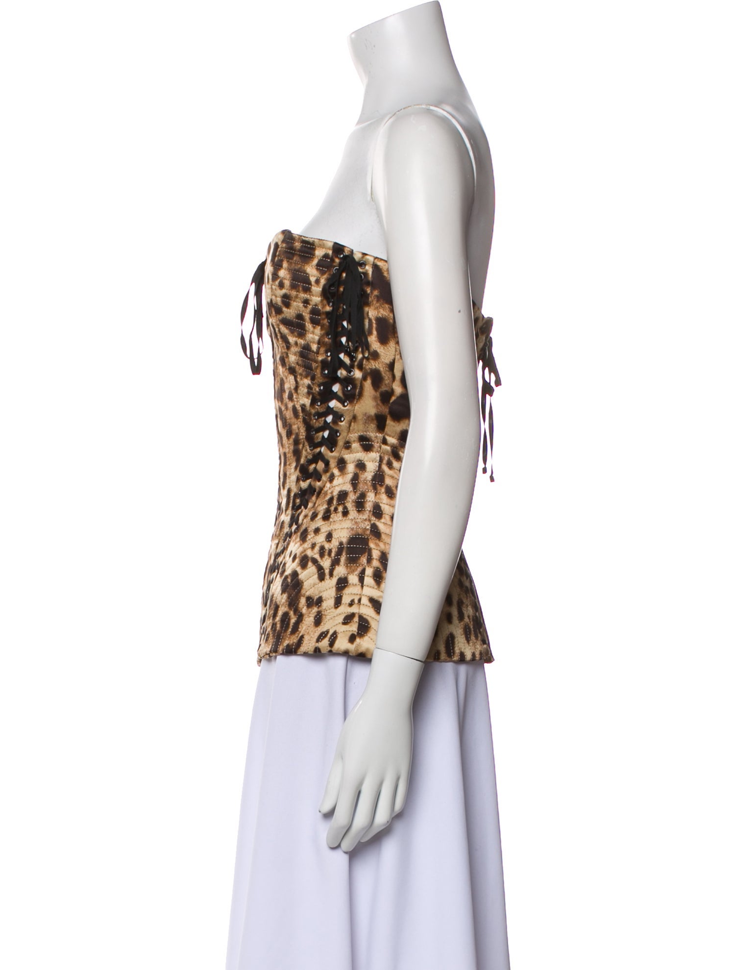 Dolce&Gabbana x Skims Silk Animal Print Top w/ Tags