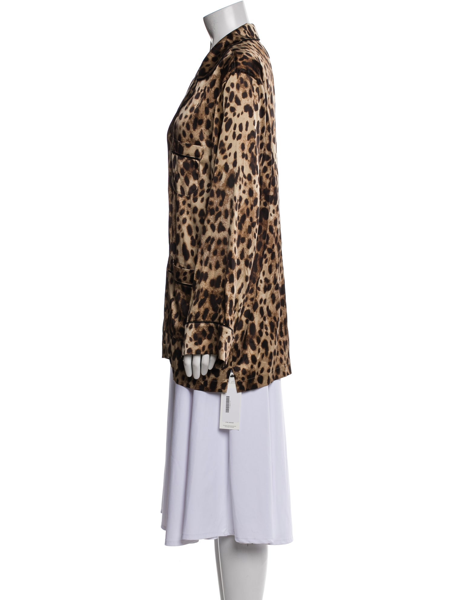 Dolce&Gabbana x Skims Silk Animal Print Pajamas w/ Tags