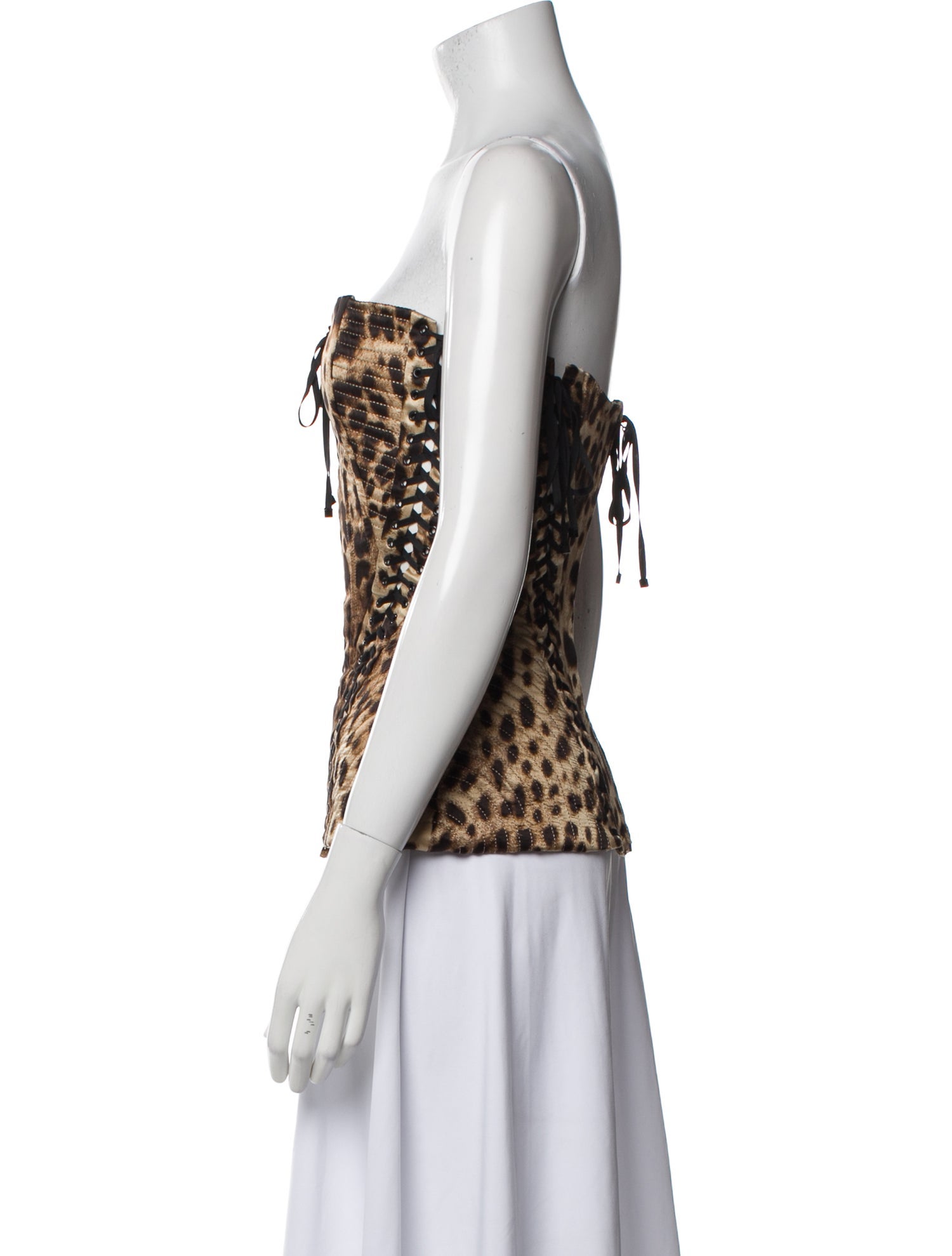 Dolce&Gabbana x Skims Silk Animal Print Top w/ Tags