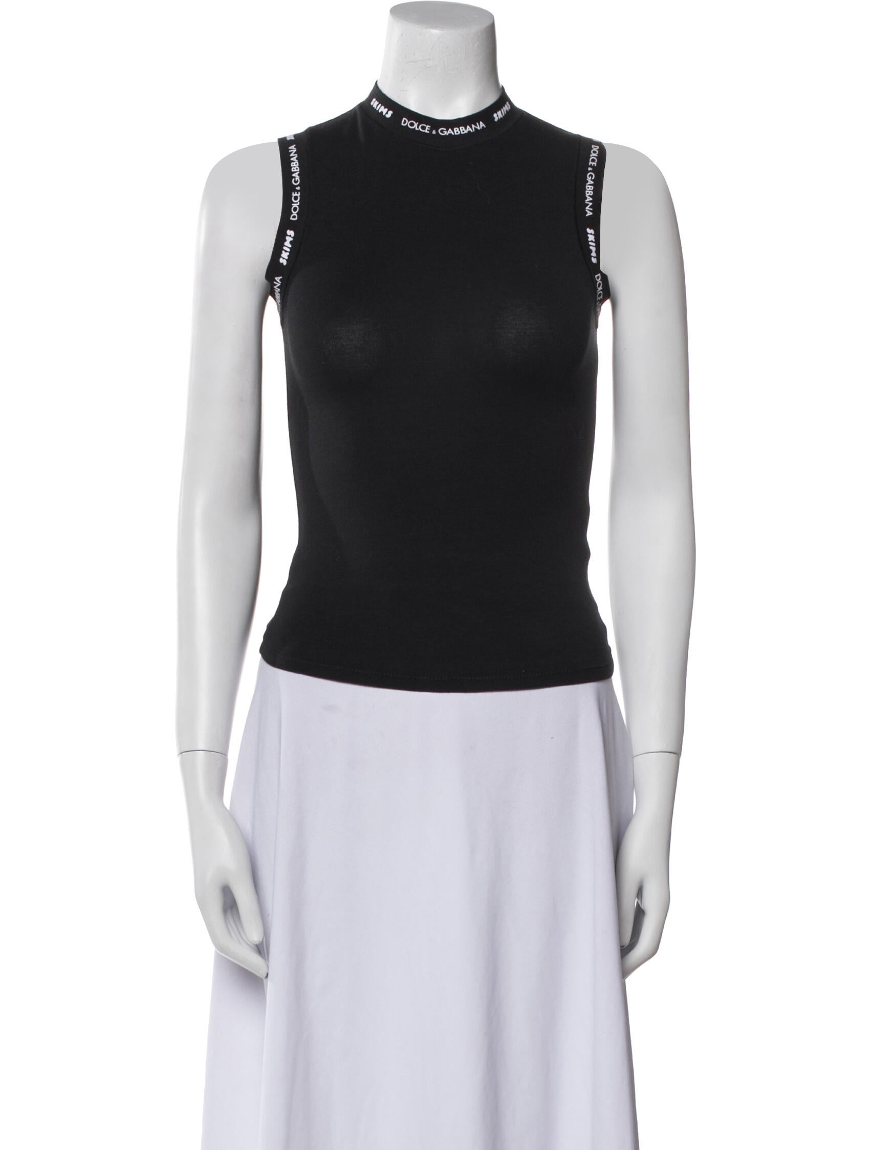Dolce&Gabbana x Skims Mock Neck Sleeveless Top w/ Tags