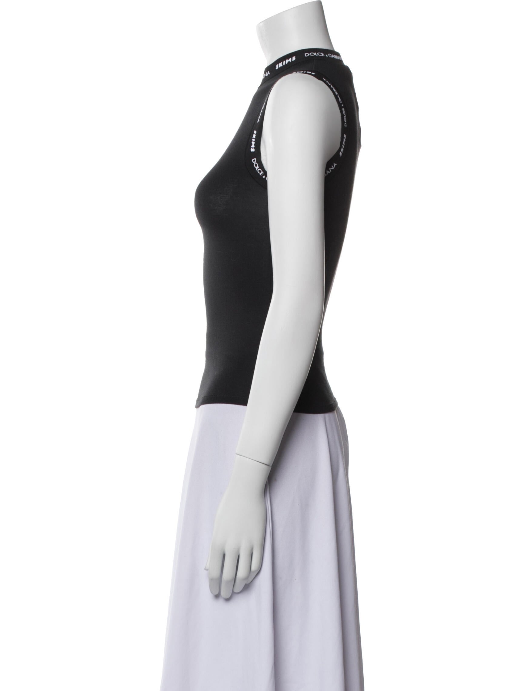 Dolce&Gabbana x Skims Mock Neck Sleeveless Top w/ Tags
