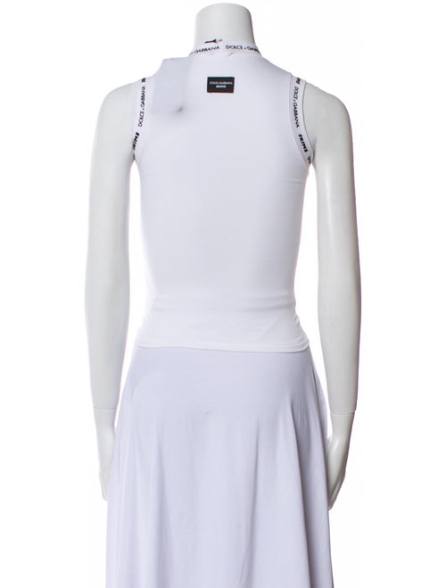 Dolce&Gabbana x Skims Mock Neck Sleeveless Crop Top