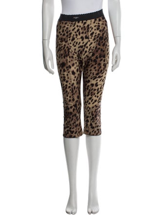 Dolce&Gabbana x Skims Animal Print Straight Leg Pants