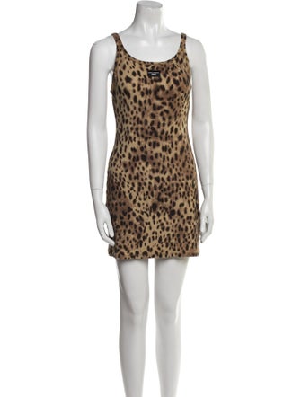 Dolce&Gabbana x Skims Animal Print Mini Dress
