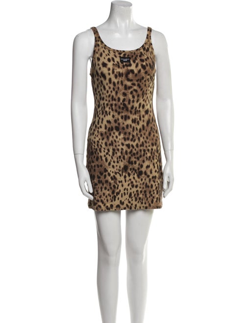 Dolce&Gabbana x Skims Animal Print Mini Dress