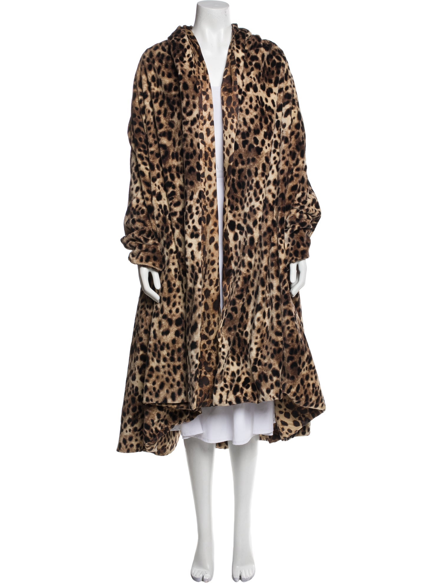 Dolce&Gabbana x Skims Animal Print Faux Fur Coat