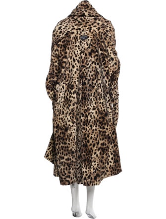 Dolce&Gabbana x Skims Animal Print Faux Fur Coat