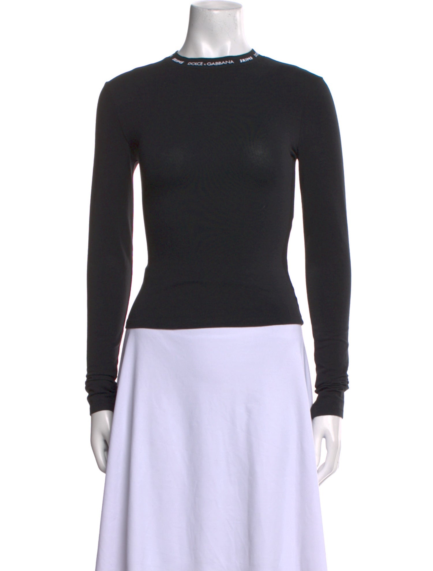 Dolce&Gabbana x Skims Crew Neck Long Sleeve Top