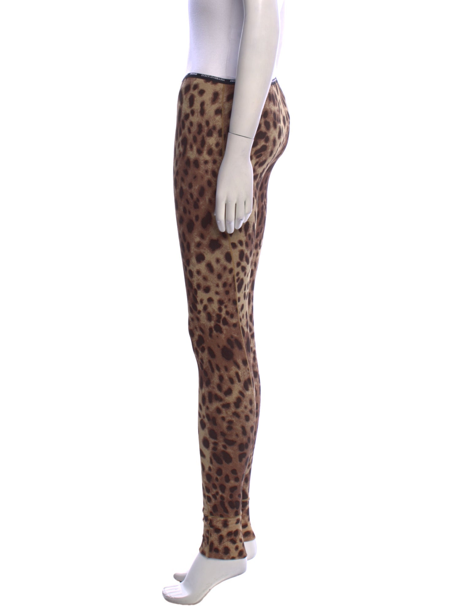 Dolce&Gabbana x Skims Animal Print Skinny Leg Pants