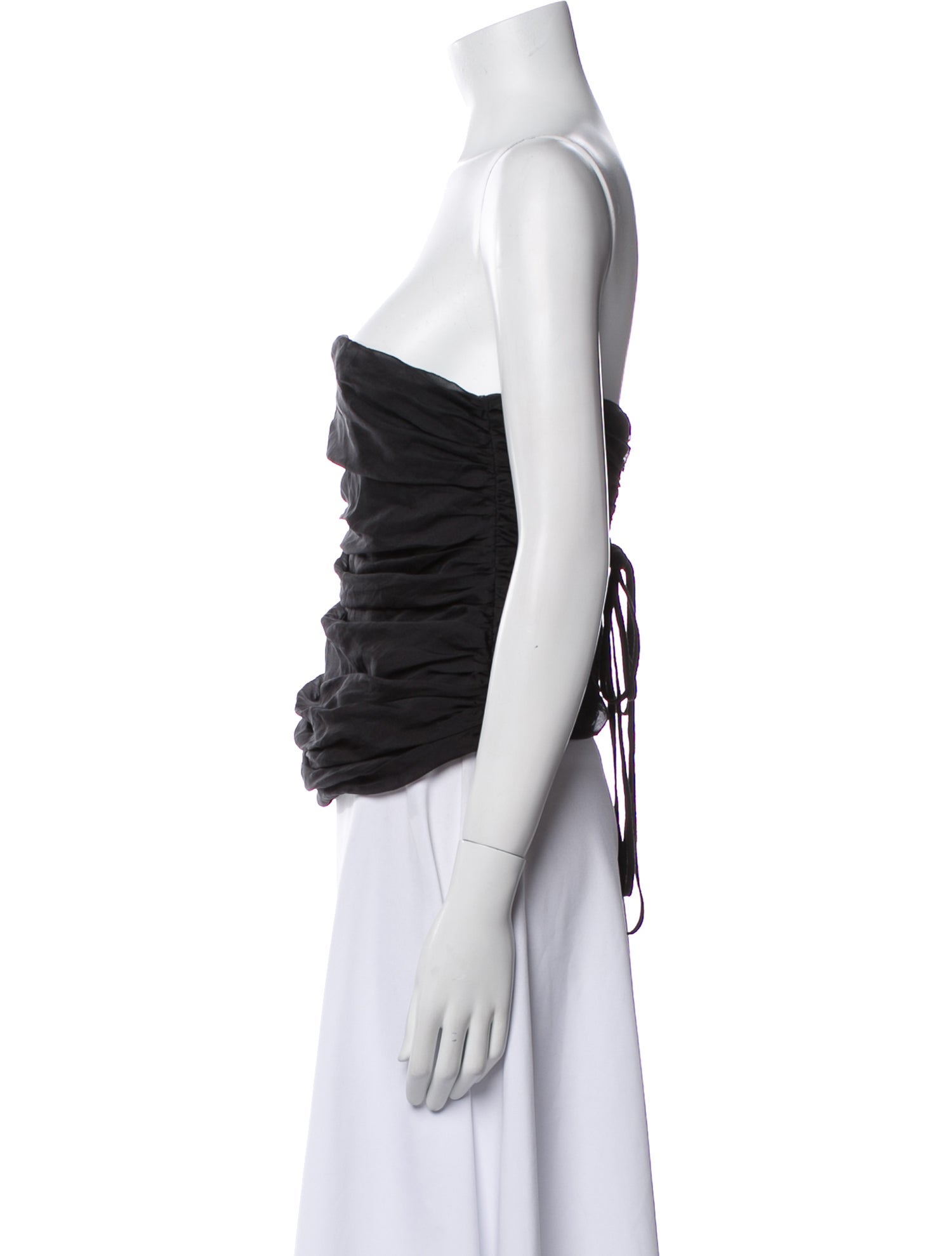 Dolce&Gabbana x Skims Silk Strapless Crop Top