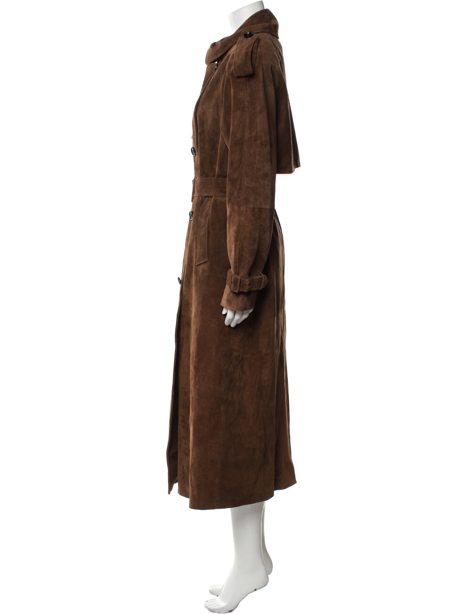 De Savary Suede Trench Coat