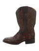 Sebastian Ami Leather Printed Western Boots