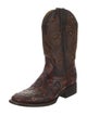 Sebastian Ami Leather Printed Western Boots