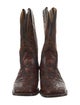 Sebastian Ami Leather Printed Western Boots