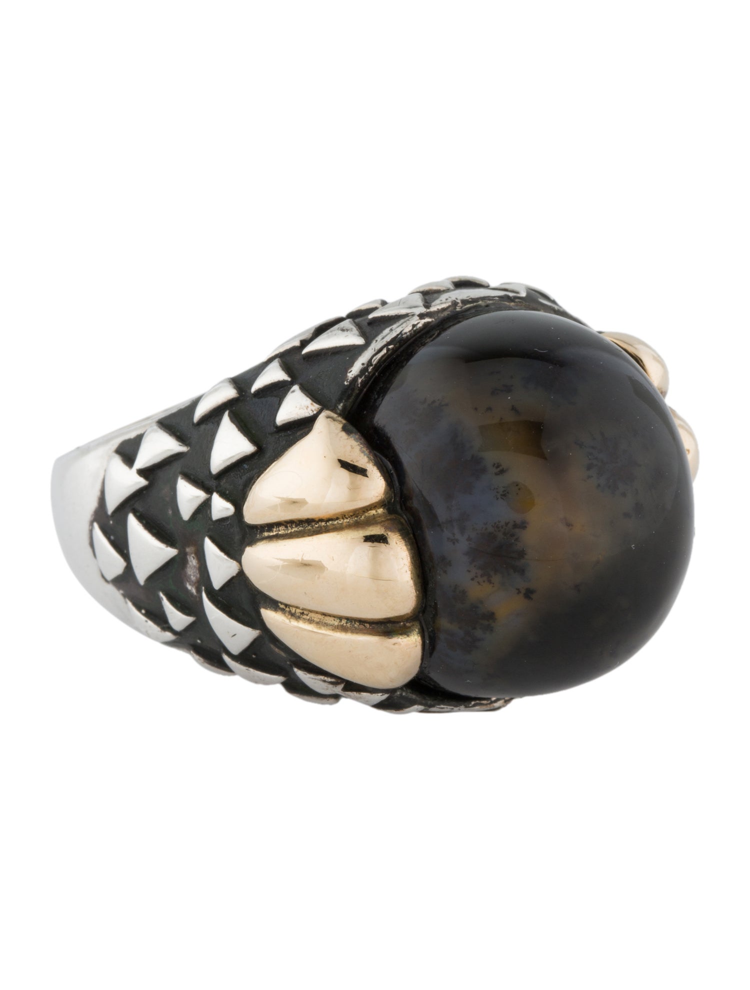 Dian Malouf Agate Cocktail Ring
