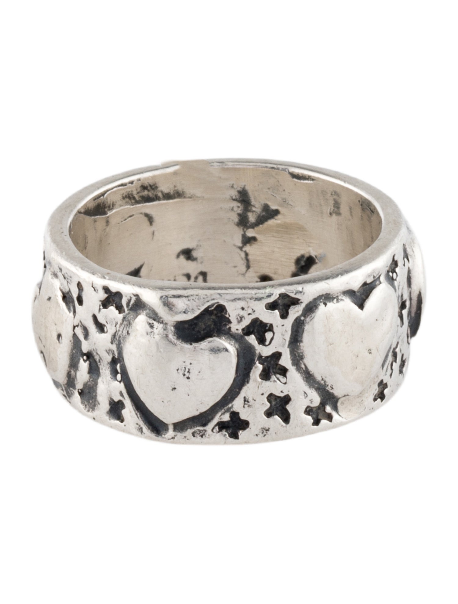 Dian Malouf Sacred Heart Band Ring