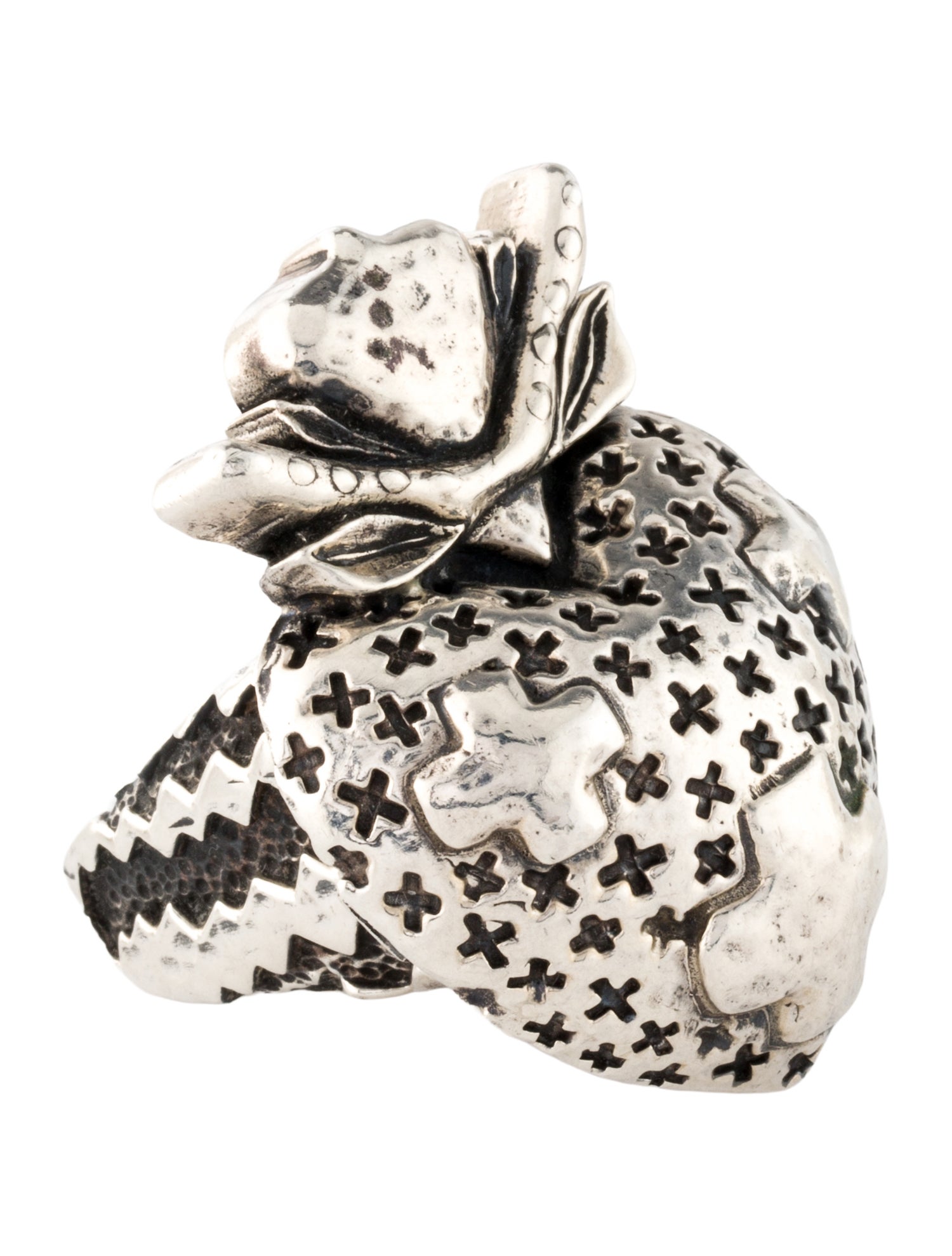 Dian Malouf Sacred Heart Cocktail Ring