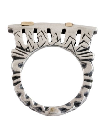 Dian Malouf Two-Tone Cocktail Ring