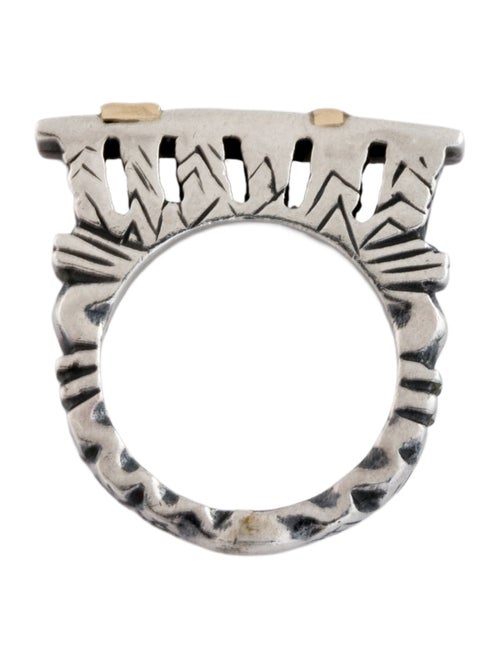 Dian Malouf Two-Tone Cocktail Ring