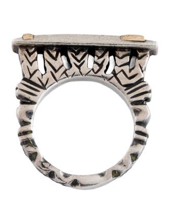 Dian Malouf Two-Tone Cocktail Ring