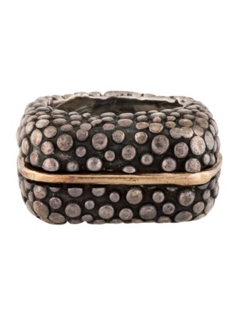 Dian Malouf Two-Tone Square Dome Ring