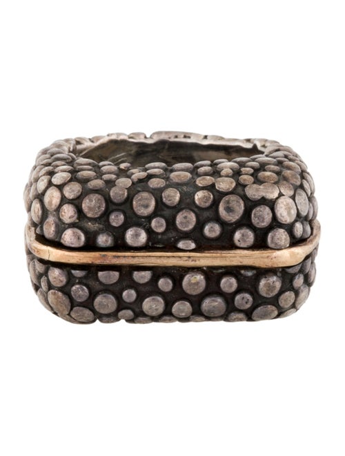Dian Malouf Two-Tone Square Dome Ring