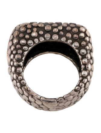Dian Malouf Two-Tone Square Dome Ring
