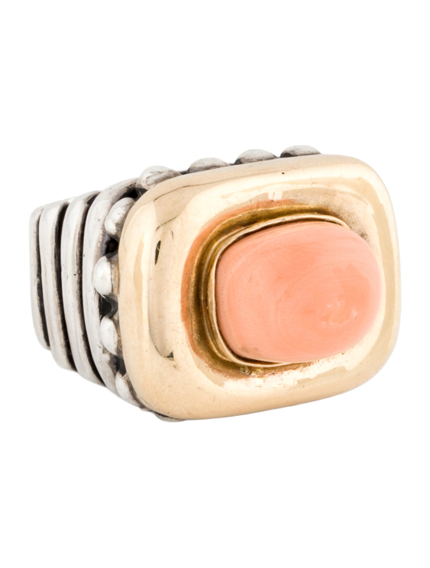 Dian Malouf Coral Cocktail Ring