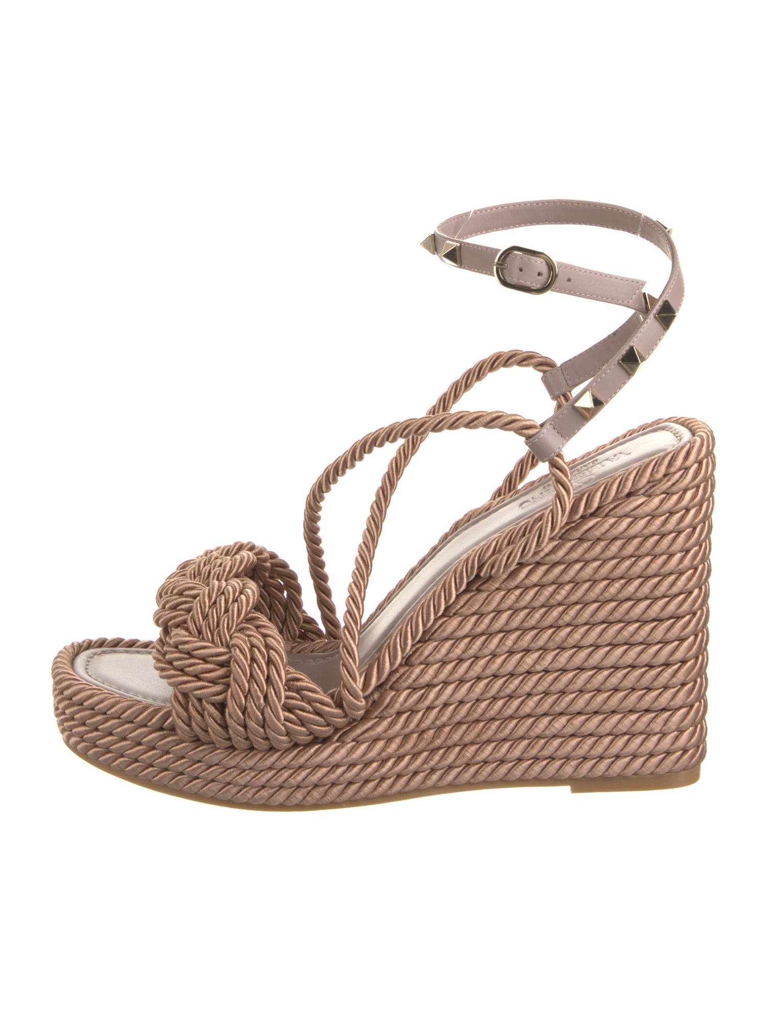 Valentino Garavani Atelier Animal Print Studded Accents Sandals