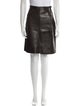 Valentino Garavani Atelier Lamb Leather Knee-Length Skirt