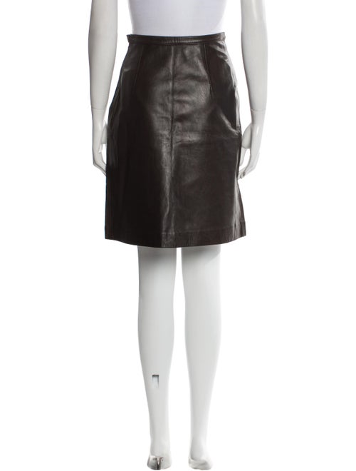 Valentino Garavani Atelier Lamb Leather Knee-Length Skirt