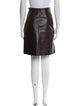 Valentino Garavani Atelier Lamb Leather Knee-Length Skirt
