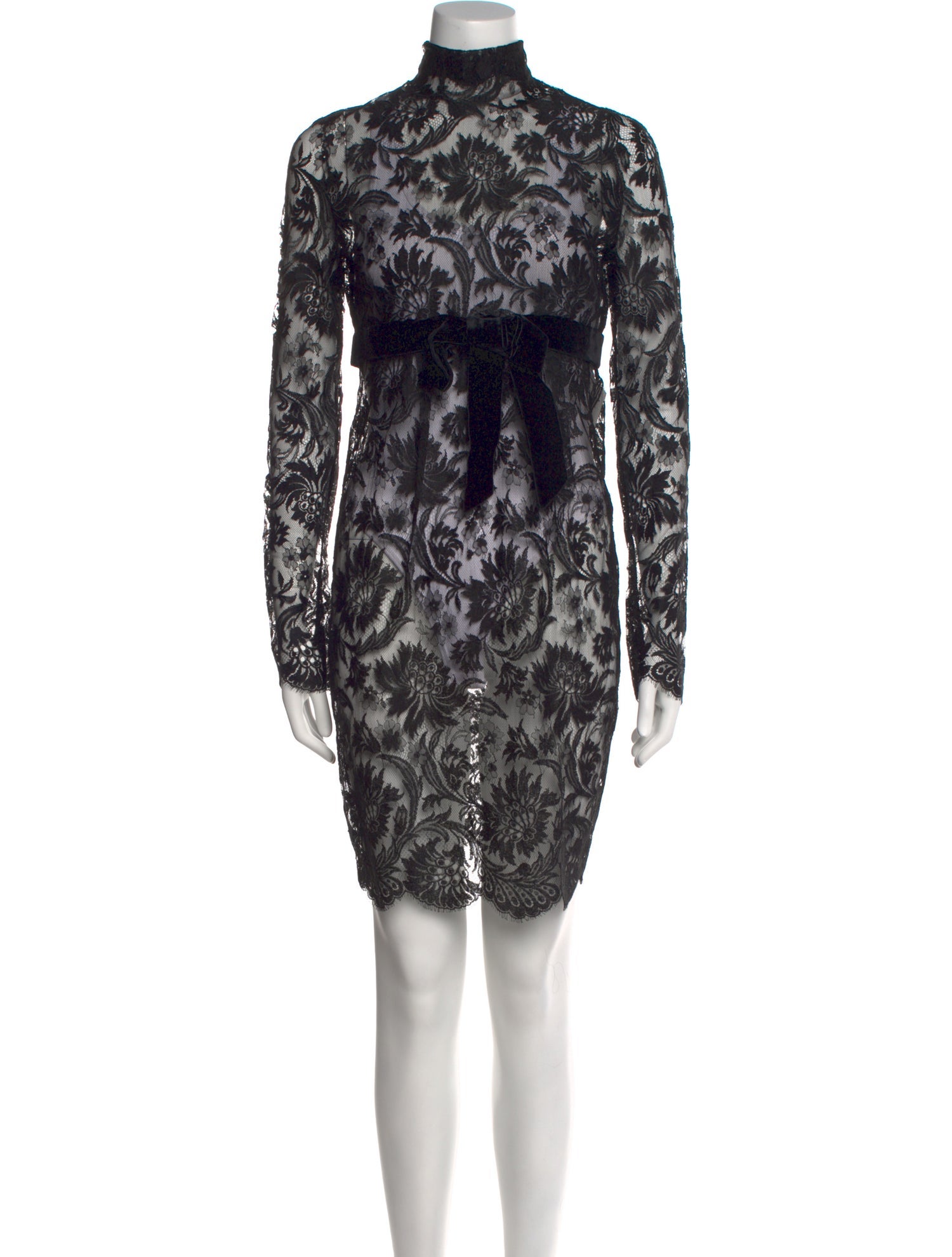 Valentino Garavani Atelier Lace Pattern Mini Dress