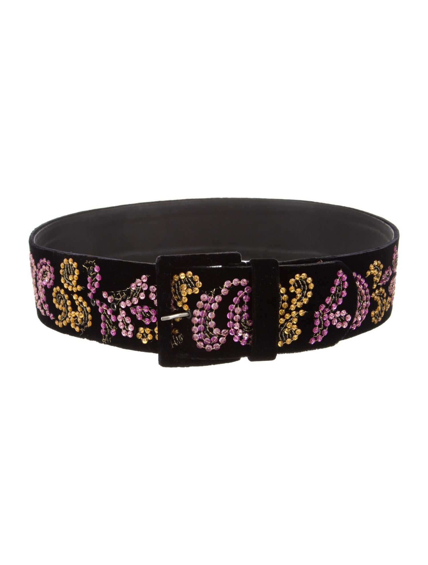 Valentino Garavani Atelier Wide Velvet Waist Belt