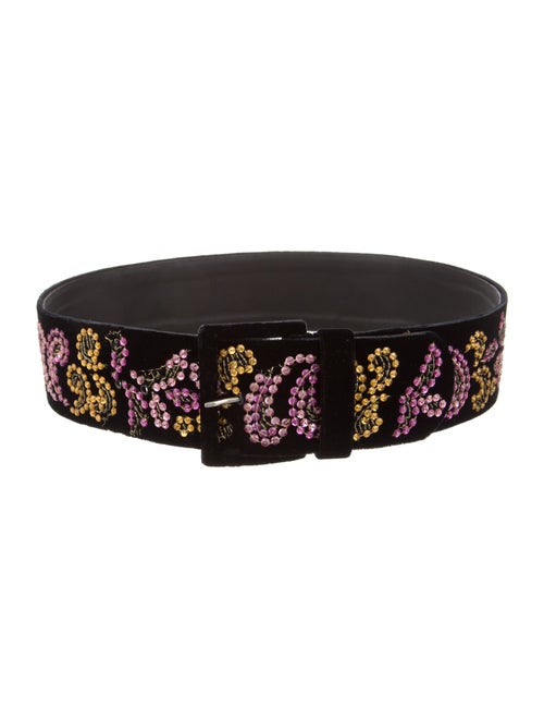 Valentino Garavani Atelier Wide Velvet Waist Belt