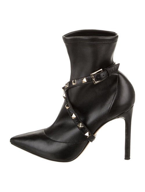 Valentino Garavani Atelier Leather Studded Accents Boots