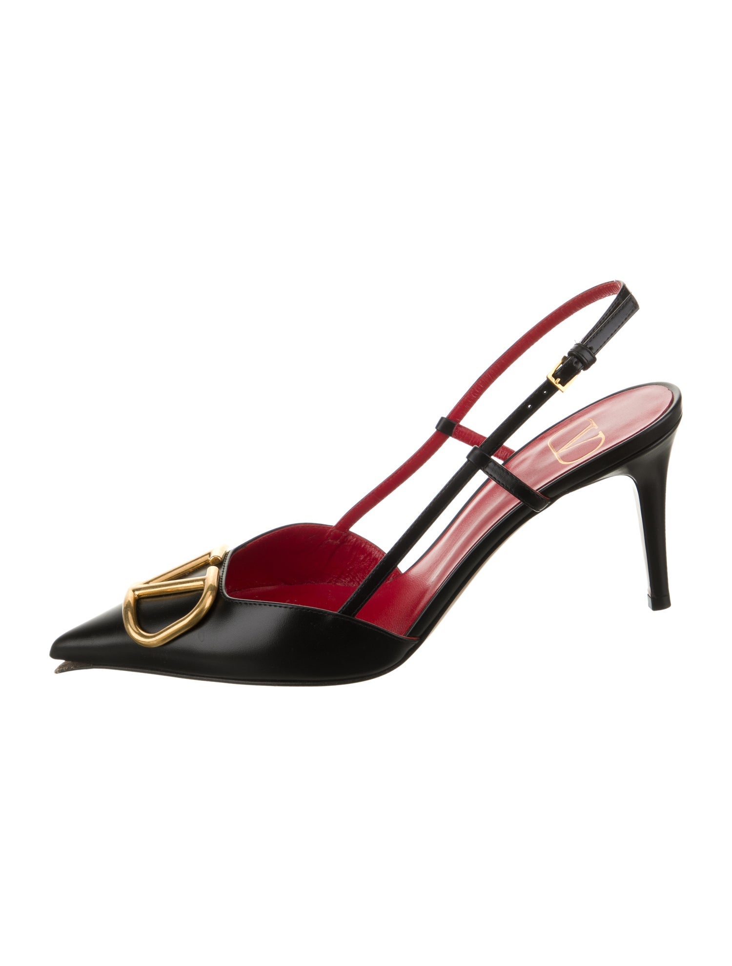 Valentino Leather Slingback Pumps