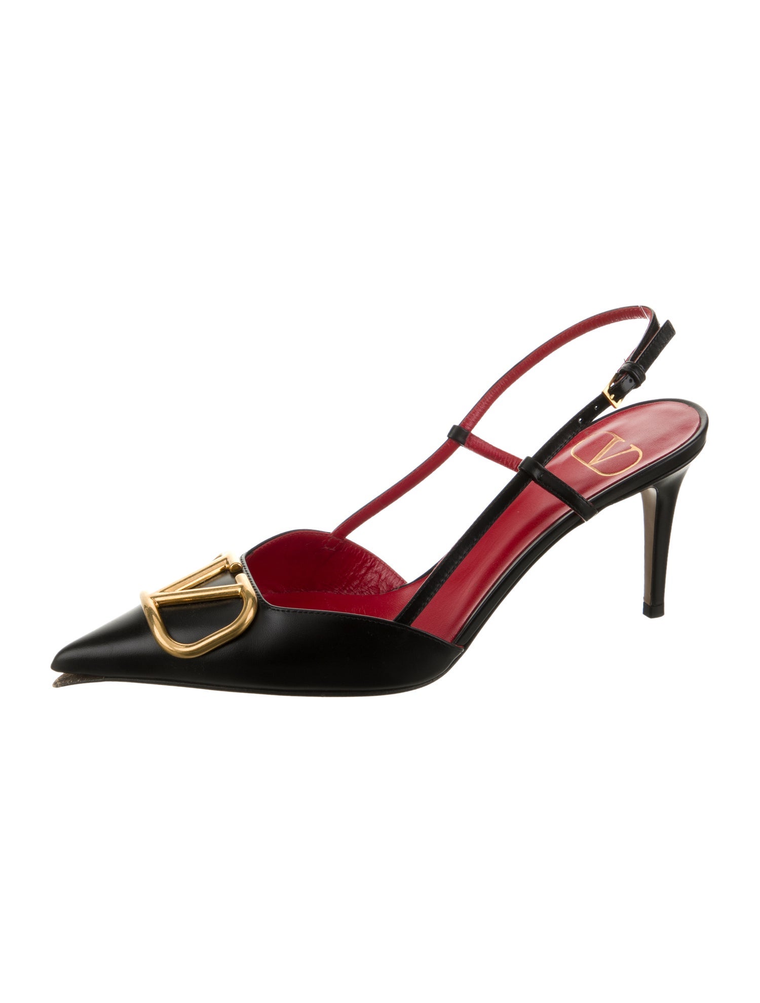 Valentino Leather Slingback Pumps