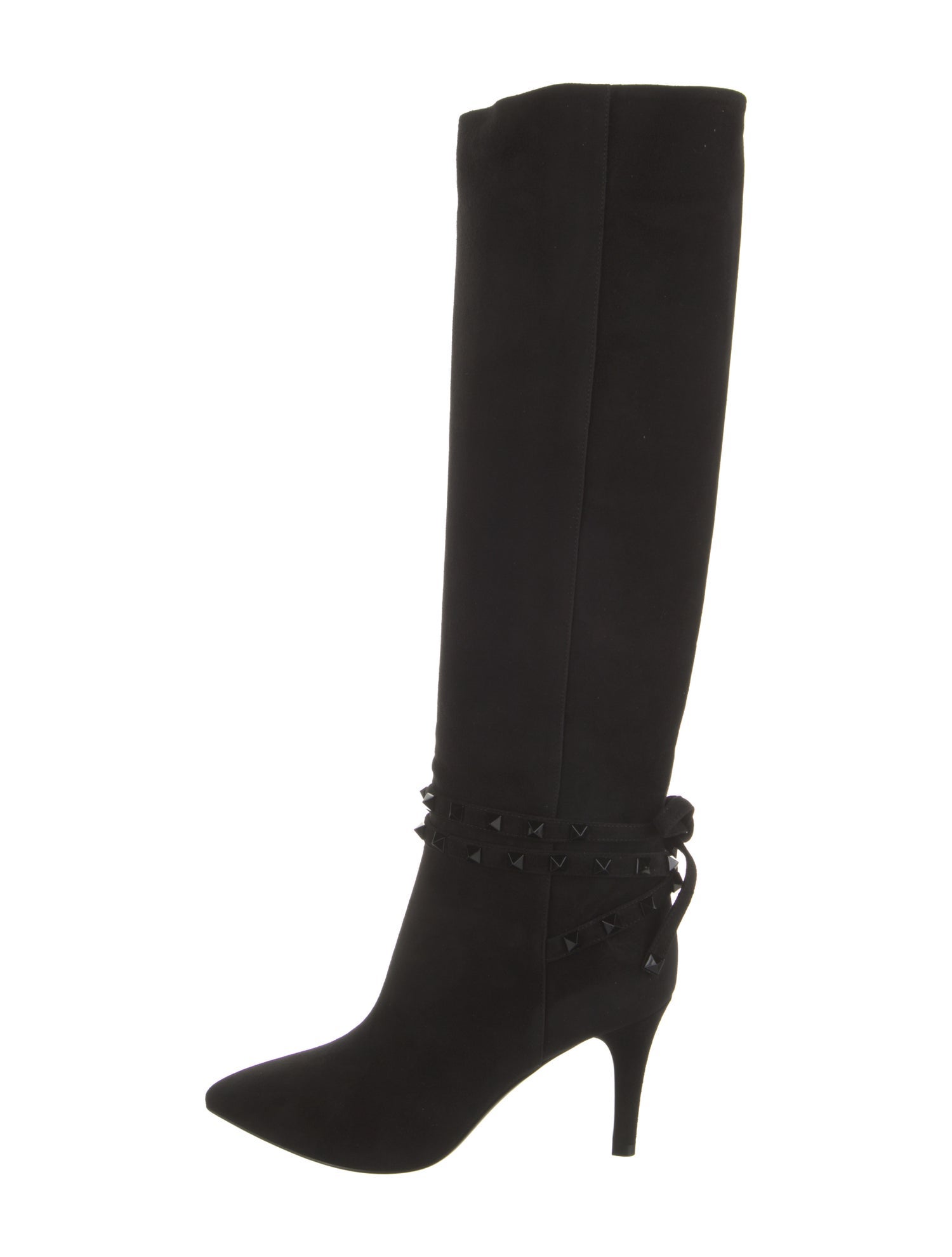 Valentino Suede Studded Accents Boots