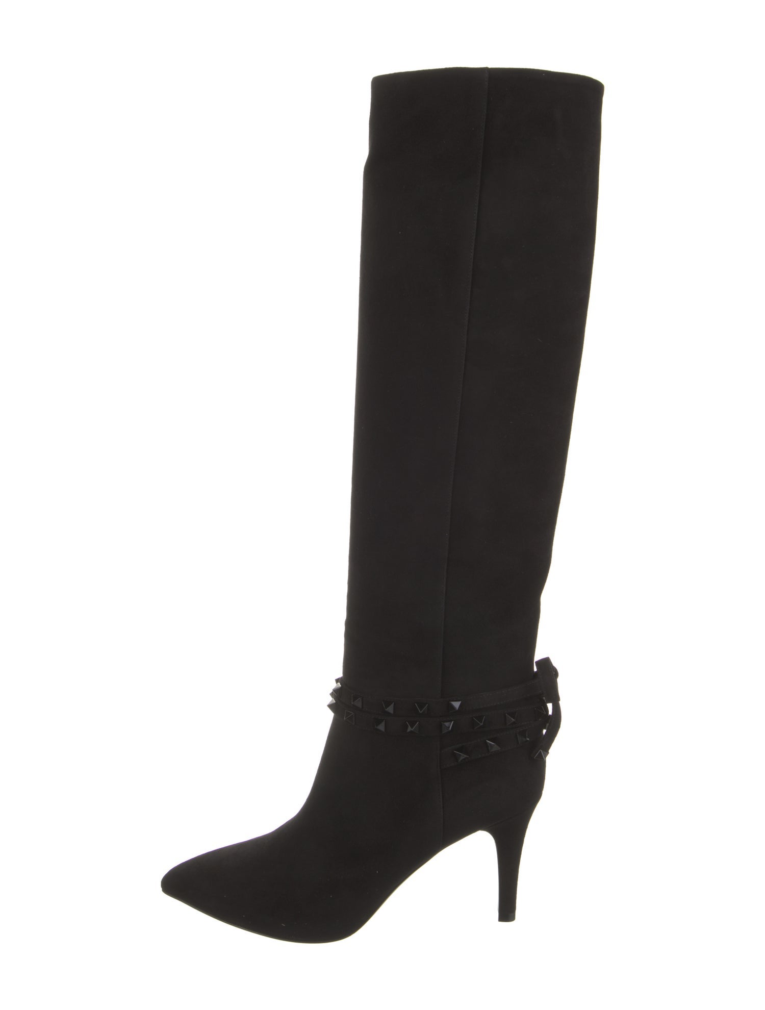 Valentino Suede Studded Accents Boots