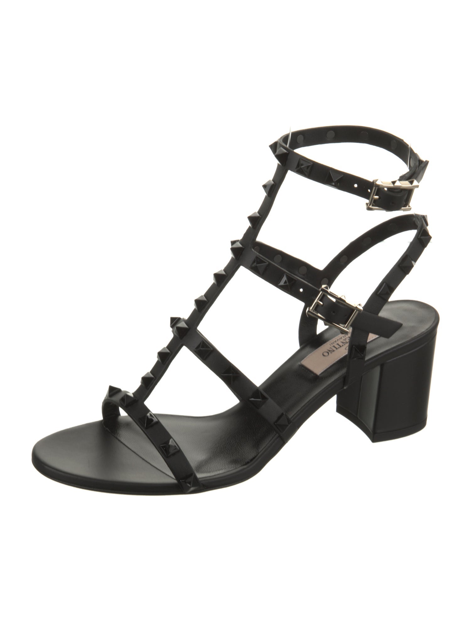 Valentino Rockstud Accents Leather Gladiator Sandals w/ Tags