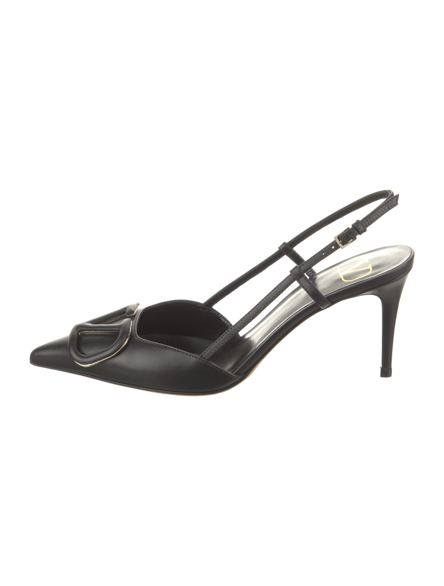 Valentino Leather Slingback Pumps w/ Tags