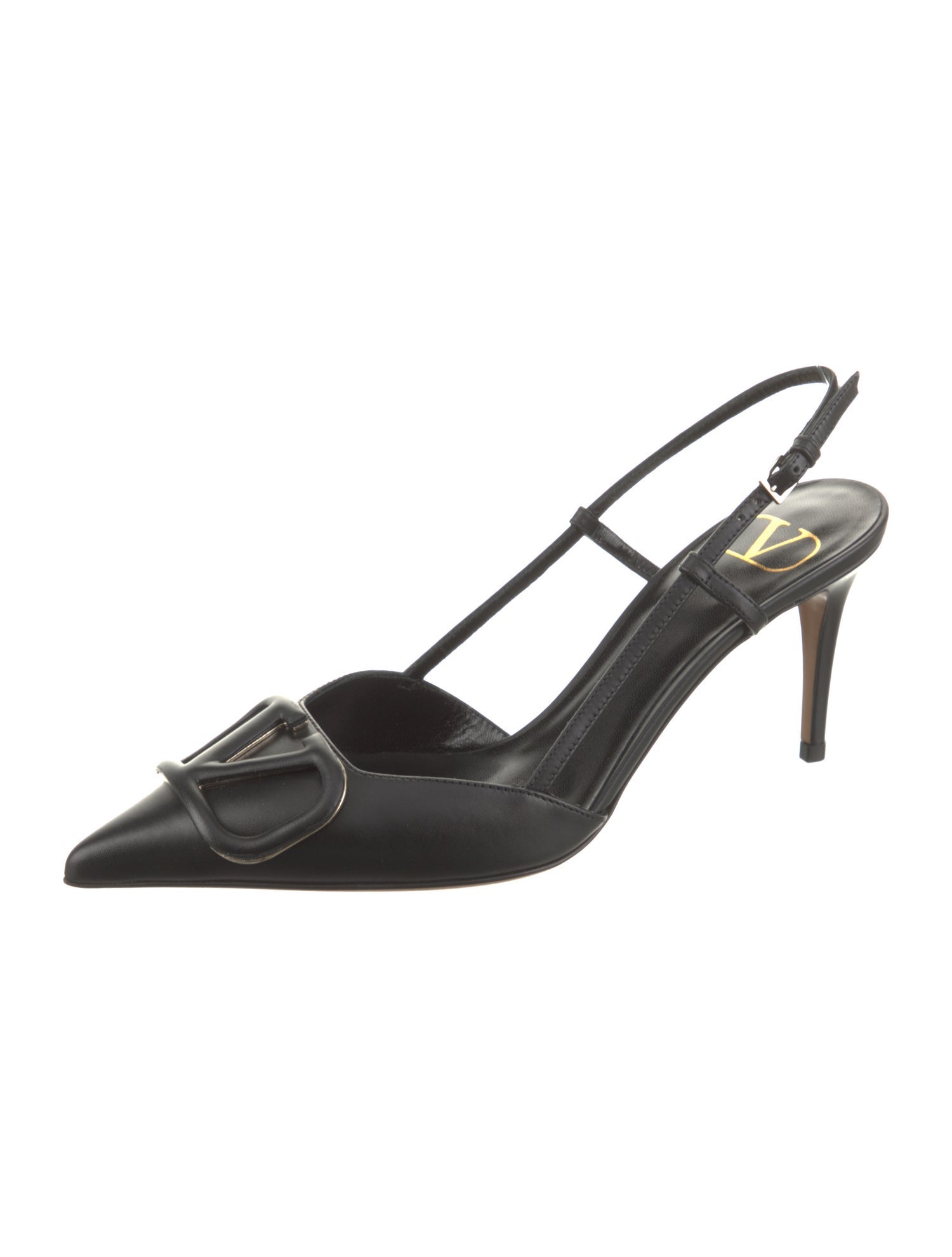 Valentino Leather Slingback Pumps w/ Tags