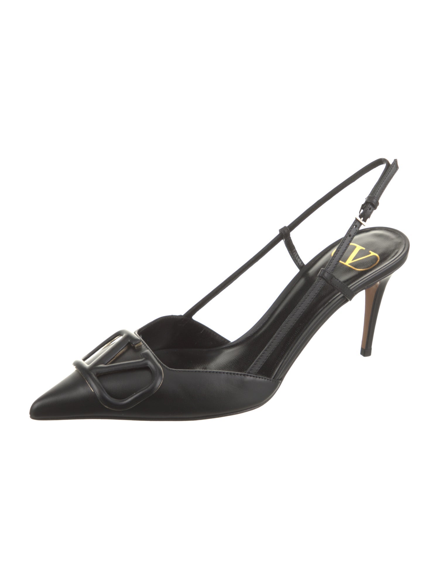 Valentino Leather Slingback Pumps w/ Tags